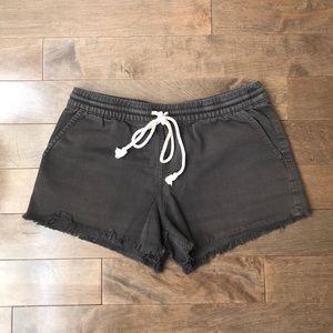 AERIE drawstring denim shorts